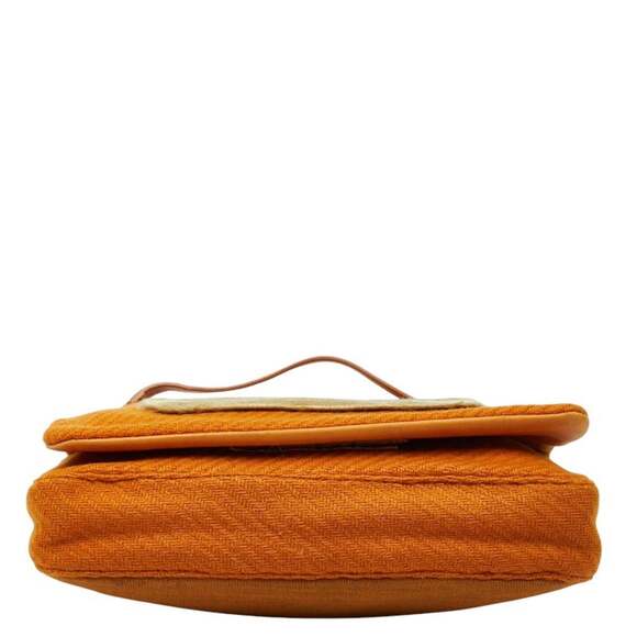 Prada One-Shoulder Bag B9475 Brown Wool and Porcelain Leather Women's PRADA - Picture 3 of 11